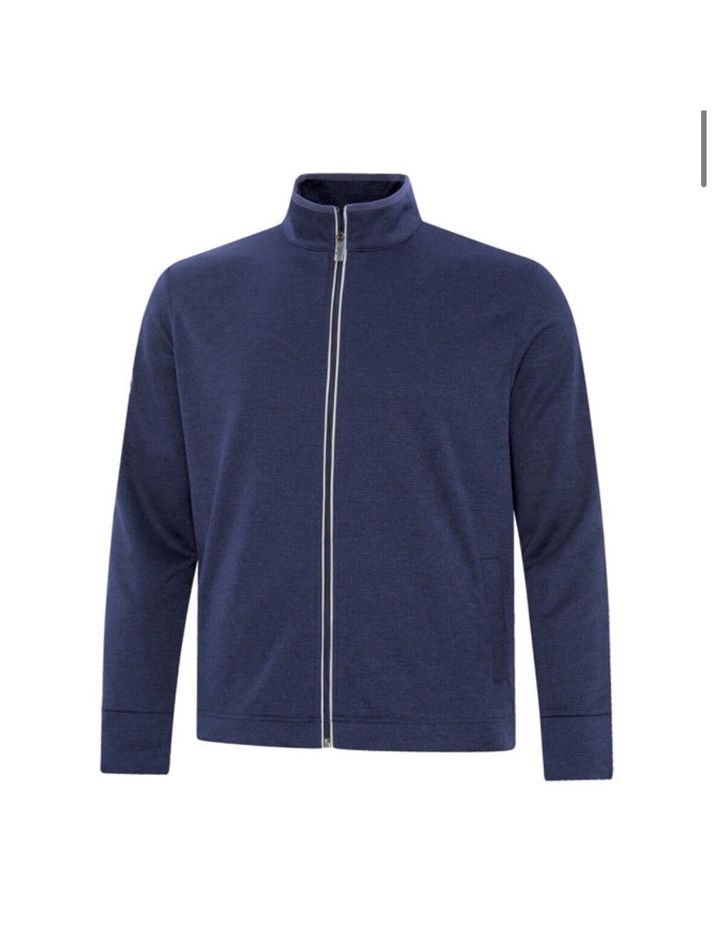 Callaway Weather Series Waffle Full Zip Thermal Jacket Blueprint Heather Large